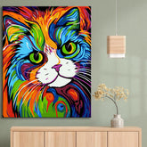 British Persian Cat Paint by Numbers SetPicasso Style